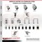 Service Caster 3 Inch 316SS Thermoplastic Rubber Swivel 1-7/8 Inch Stem Caster Set Brake SCC SCC-SS316EX20S314-TPRB-TLB-178-4 - alternate 3